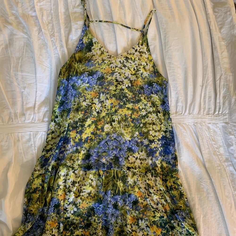Lush flower shift dress M